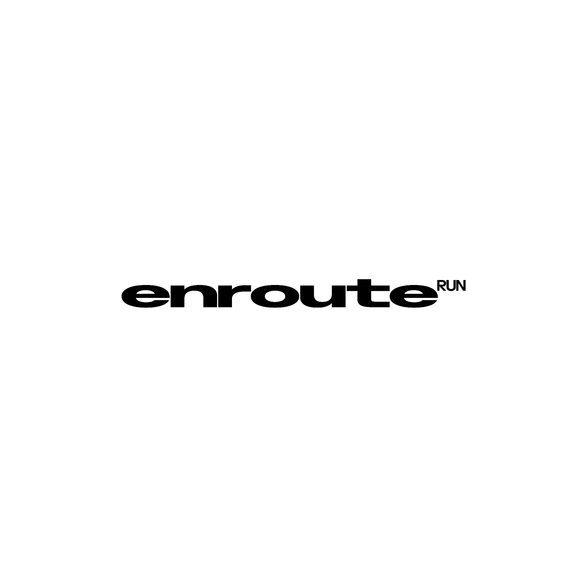 enroute RUN — dark on light
