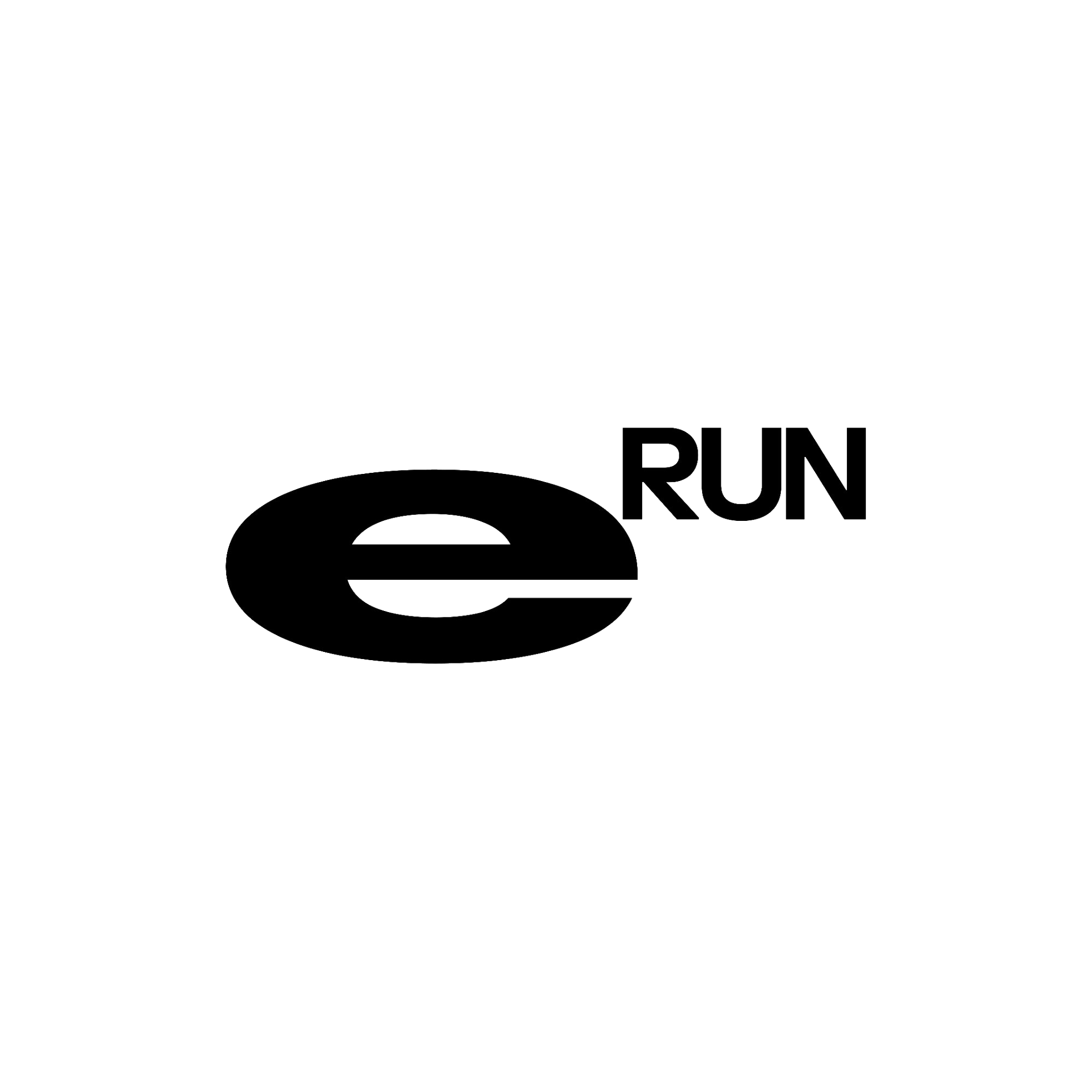 eRUN logomark — dark